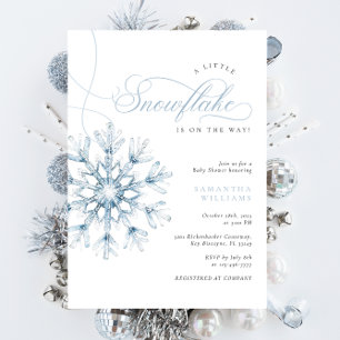 Invitation Un petit Baby shower de Snowflake