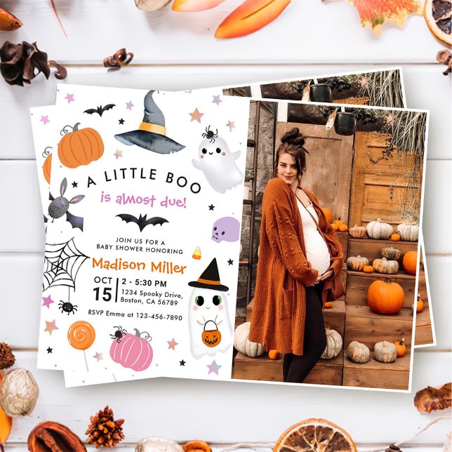 Invitation Un petit Baby shower d'Halloween (Créateur téléchargé)