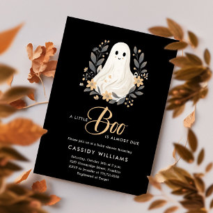 Invitation Un petit Baby shower d'Halloween Boho Ghost Boho