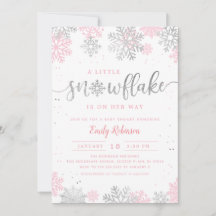 Un petit Baby shower d'hiver Silver Pink