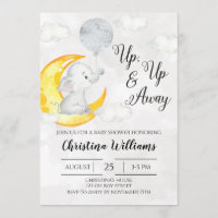 Un petit Baby shower gris neutre vers le haut et v