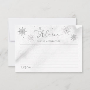 Invitation Un petit Baby shower gris Snowflake