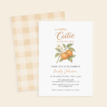Un Petit Baby shower Orange Citrus Cutie