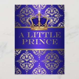 Invitation Un petit Baby shower Prince