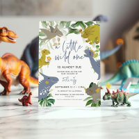 Un petit Baby shower sauvage de dinosaure trex