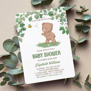 Invitation Un Petit Boeuf Sur Le Chemin Baby shower