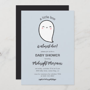 Invitation Un Petit Boite Est Presque Dû Halloween Baby showe