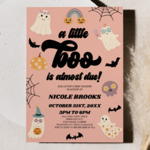 Invitation Un Petit Boo Est Presque Attendu ! Baby shower d'H