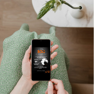 Invitation Un petit Boo est presque dû Baby shower Halloween