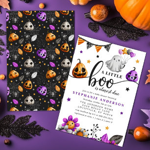 Invitation Un petit boo est presque dû Fête prénatale d'Hallo