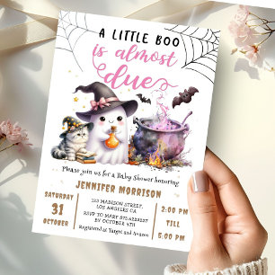 Invitation Un Petit Boo est presque DUE ! Baby shower d'Hallo