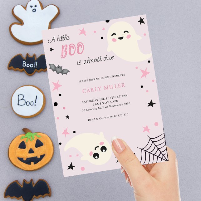 Invitation Un Petit Boo Joli Baby shower Automne (Créateur téléchargé)