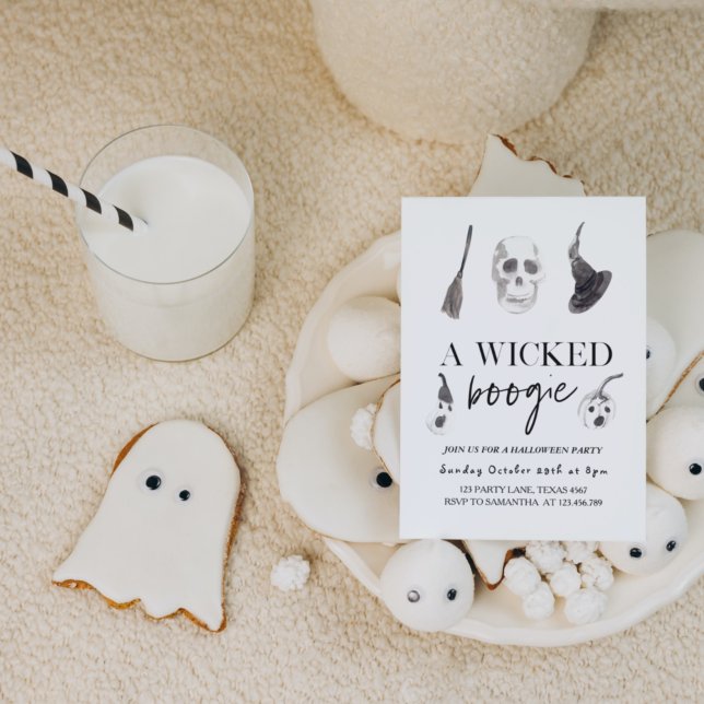 Invitation Un petit boogie | Bonne Halloween (Créateur téléchargé)