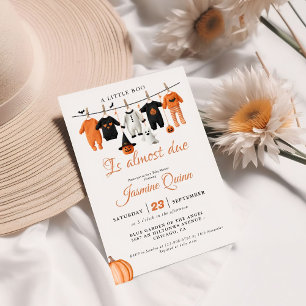 Invitation Un petit bue Halloween baby shower d'automne bébé