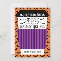 Un petit café pour l'enseignant Porte-carte-cadeau