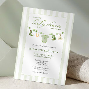 Invitation Un Petit Charme Chanceux Baby Shower Saint-Patrick