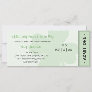 Invitation Un petit charme chanceux est sur le chemin Invitat