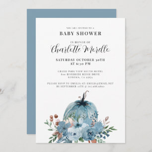 Invitation Un Petit Citrouille Se Trouve Sur Le Chemin Dusty