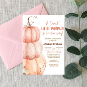 Invitation Un Petit Citrouille Sucré Est En Route ! Baby show