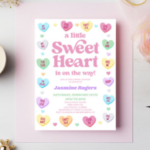 Invitation Un petit coeur doux Baby shower de la Saint-Valent