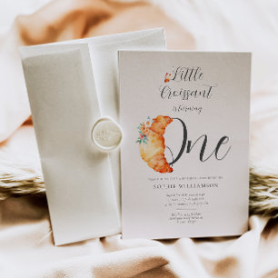Invitation Un Petit Croissant Premier Anniversaire