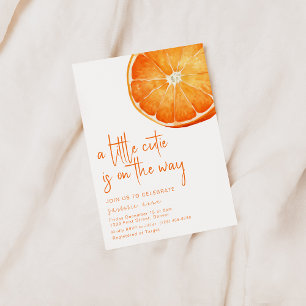 Invitation Un Petit Cutie Est En Chemin Baby shower Invitatio