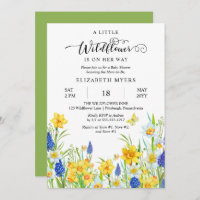 Un Petit Fleur sauvage Est En Chemin Fille Baby sh