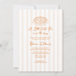 Invitation Un petit gâteau à la croûte est sur le Baby shower