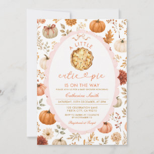Invitation Un Petit Gâteau Mignon Est en Route Fête de Naissa