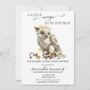 Invitation Un petit Griffin magique sur le chemin Baby shower