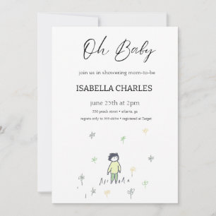 Invitation Un petit homme est en route