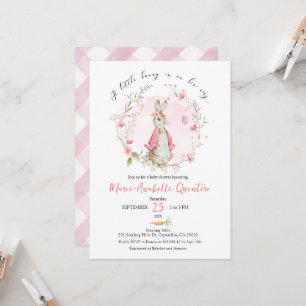 Invitation Un petit lapin est en chemin baby shower Invitatio