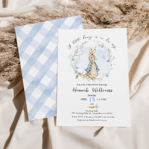 Invitation Un petit lapin est en chemin baby shower Invitatio