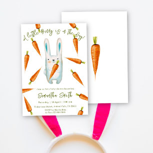 Invitation Un petit lapin est en route ! Baby shower