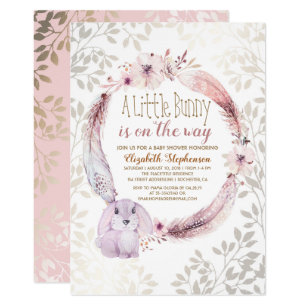 Fille rose et blanc Personnalisé Baby Shower bunting