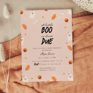 Invitation Un petit livre est presque à baby shower