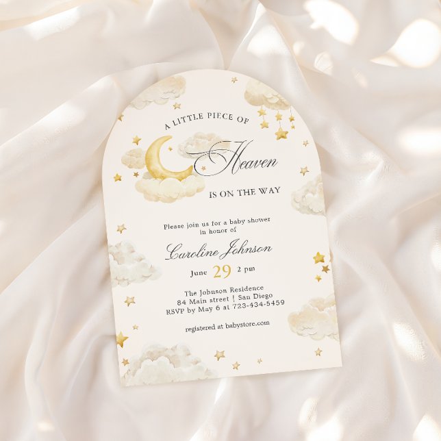 Invitation Un Petit Morceau De Ciel Arche De Baby Shower Rêve (Créateur téléchargé)