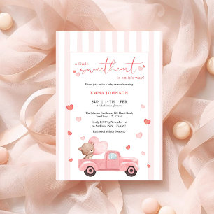 Invitation Un petit ours chéri pour la Saint-Valentin Baby Sh
