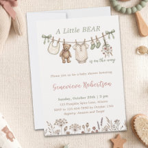 Un petit ours est en route Fête de bébé ours en pe