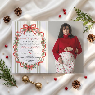 Invitation Un petit paquet de joie Baby Shower Photo