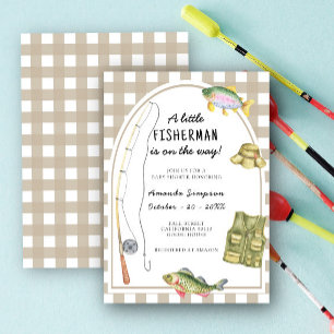 Invitation Un petit Pêcheur est en route Baby Shower