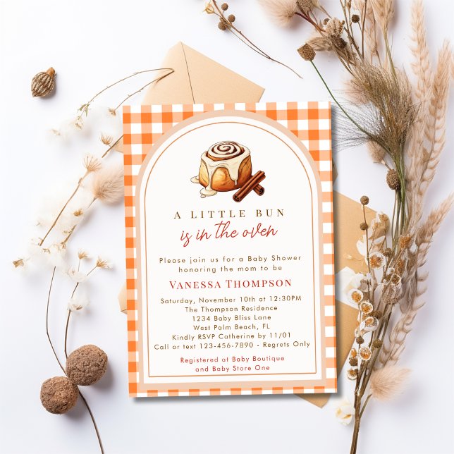 Invitation Un Petit Petit Chou Dans Le Baby shower À Roulette (Créateur téléchargé)