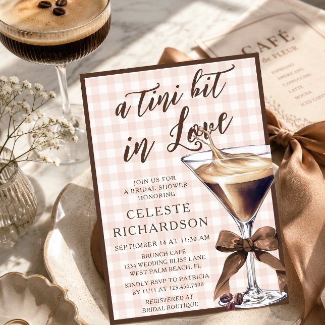 Invitation Un Petit Peu Amoureuse Espresso Martini Enterremen (Créateur téléchargé)