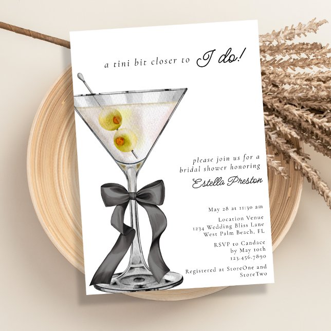 Invitation Un petit peu plus près du cocktail de fiançailles  (Créateur téléchargé)