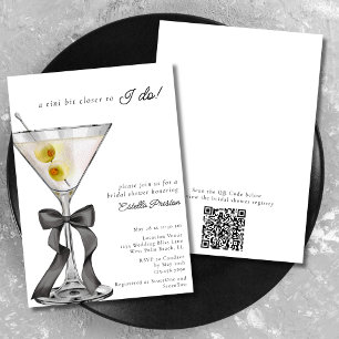 Invitation Un petit peu plus près du Oui Code QR Baby Shower 