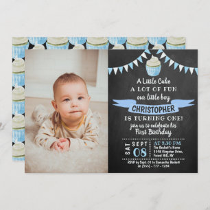 Invitation Un petit plateau de cuisson photo 1er anniversaire