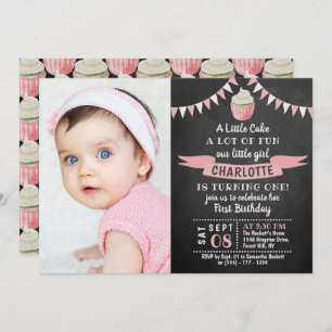 Invitation Un petit plateau de cuisson photo 1er anniversaire