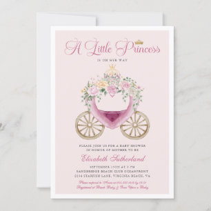 Invitation Un petit Prince est en chemin Baby shower fille