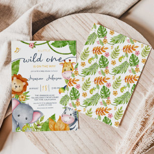 Invitation Un Petit Zoo Un Baby shower Animal De La Jungle Da