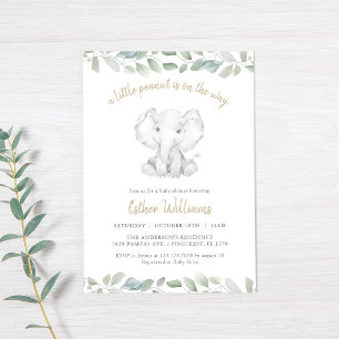 Invitation Un Peu D'Arachide Est Sur Le Chemin Du Baby shower